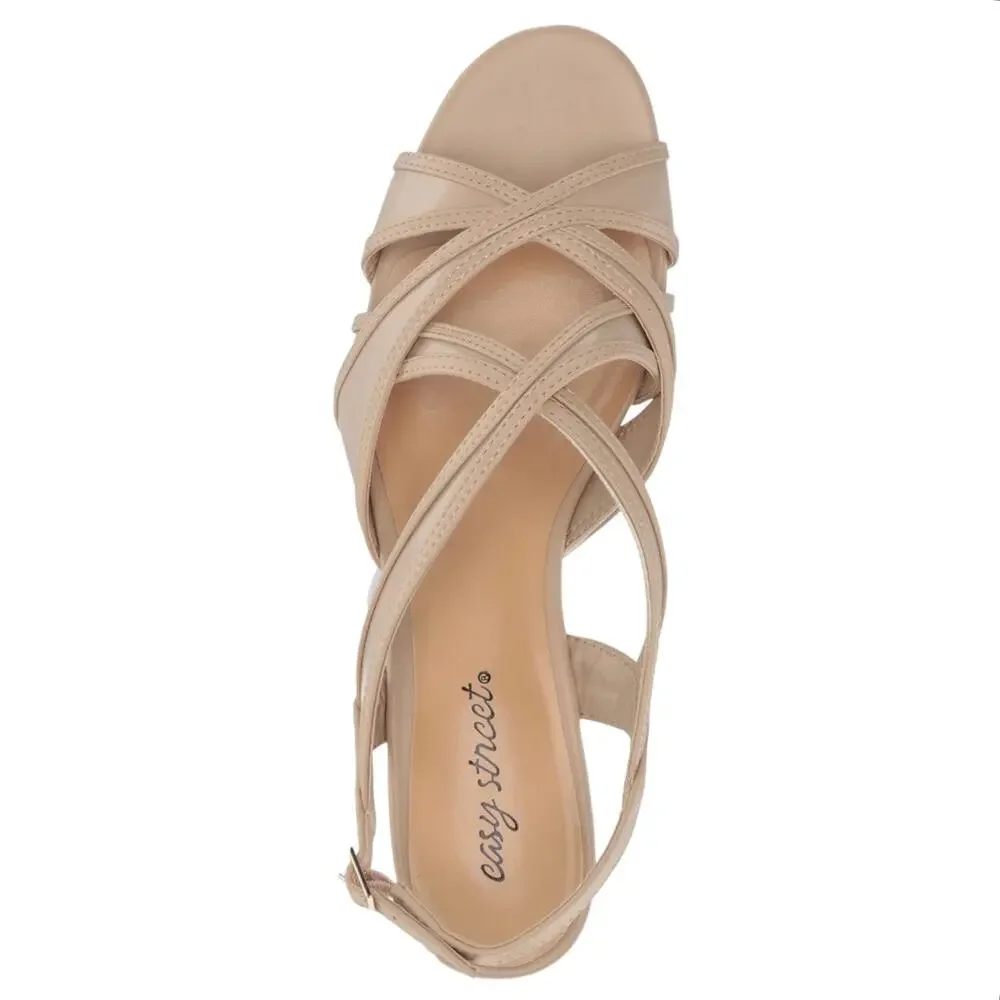 Easy Street Women's Tristen Dress Sandals Nude Size 8
